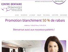 Tablet Screenshot of centredentaireveilleux.com